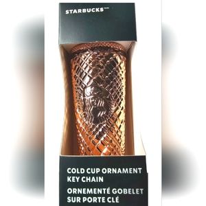 Starbucks Ornament Keychain - Rose Gold - Holiday 2023 - Limited Edition
